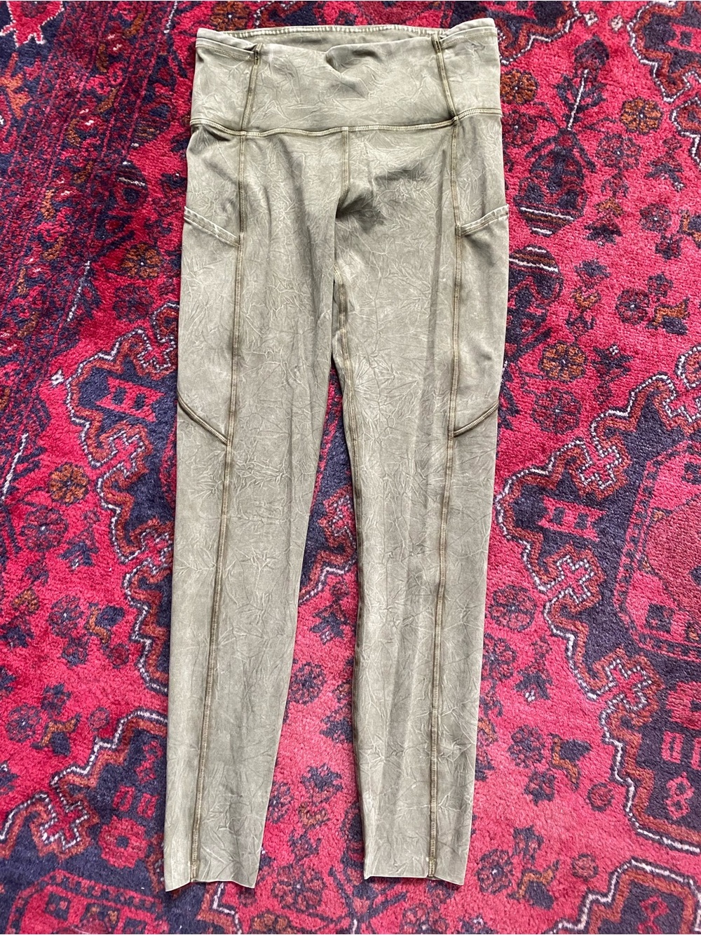 Lululemon Ice Wash Moss Green Fast & Free HR Tight 25"